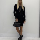 abito in costina girocollo crew neck